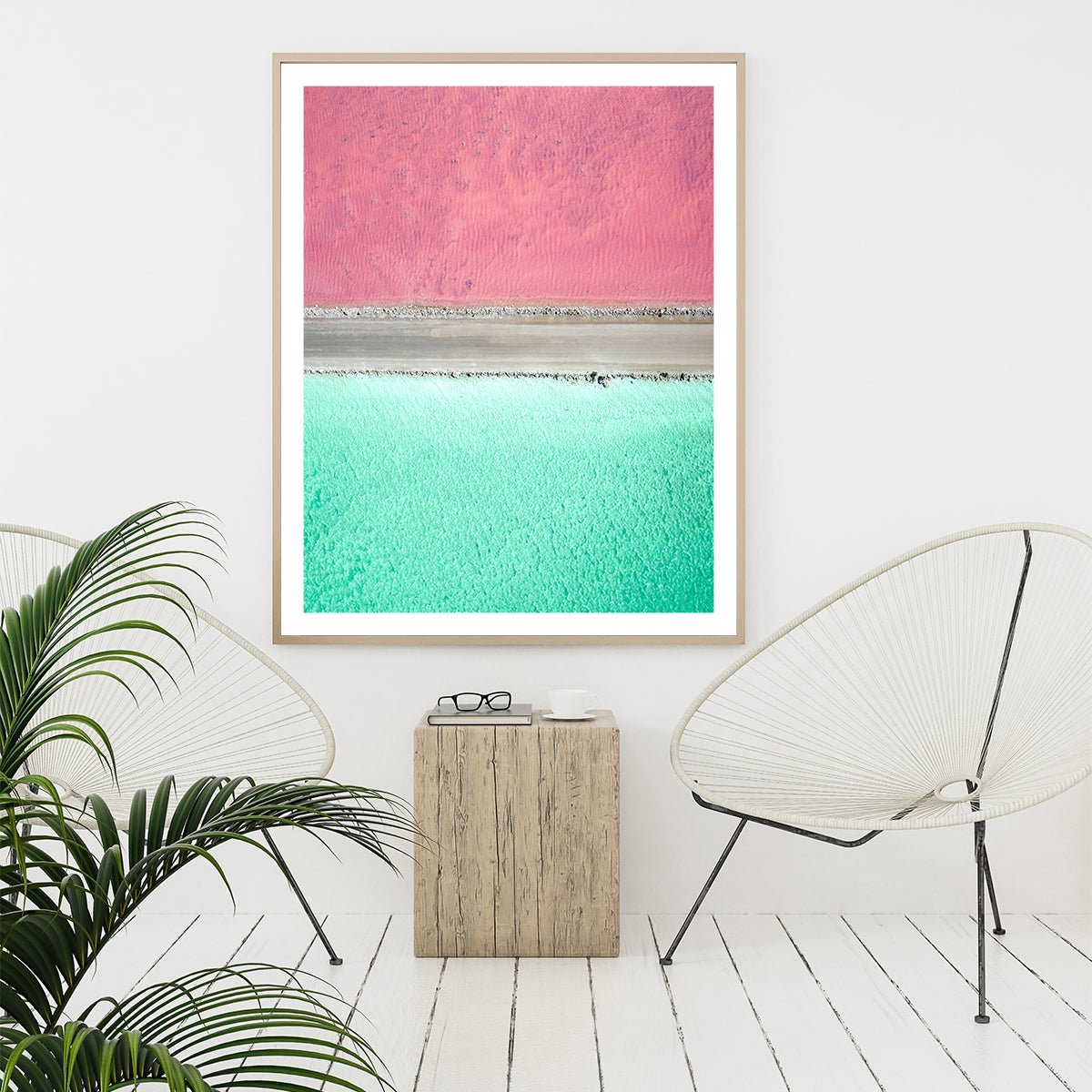 Dual Lake | Pink Lake Photo Print Art | Frame Chasers β FRAME CHASERS